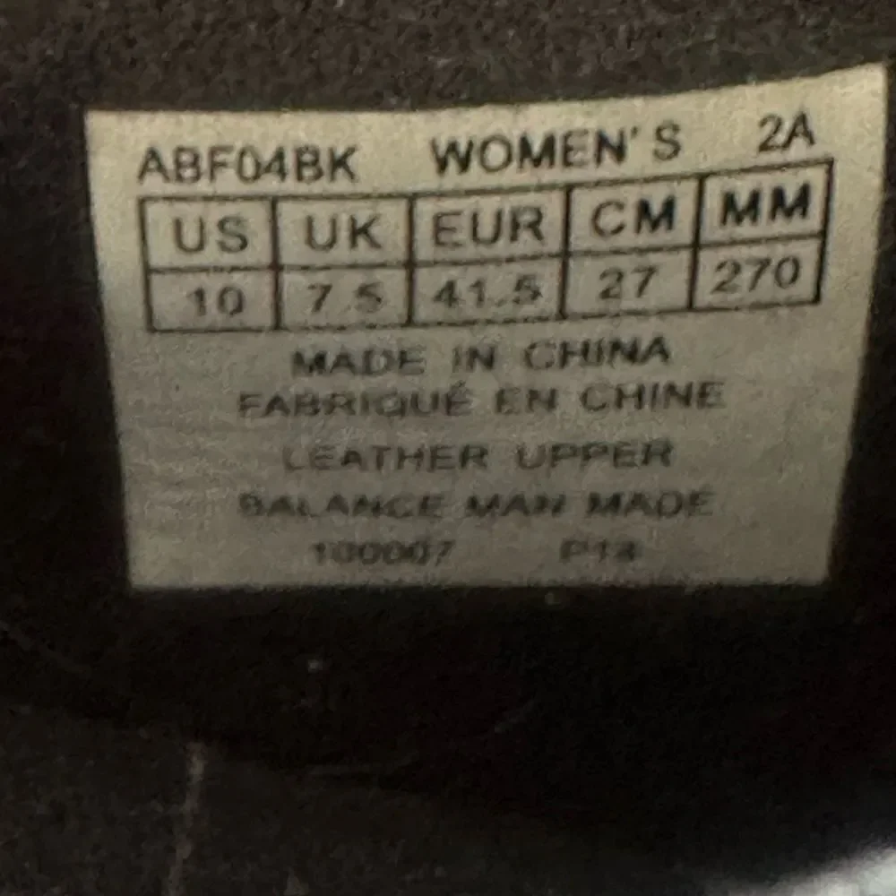 Aravon Black Leather Flats Size 10